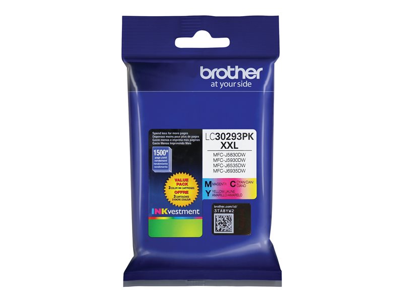 BROTHER Brand 1XXL TRI COLOR VALUE PK for MFCJ5830DW;MFCJ5830DW XL